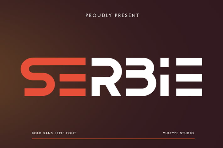 Serbie - Logo Font