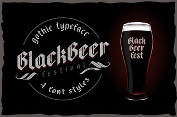 Blackbeer - Strong Gothic Typeface
