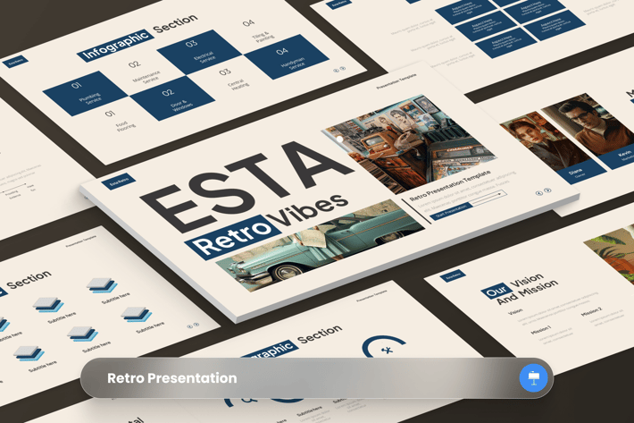 EstaRetro - Retro Keynote Template