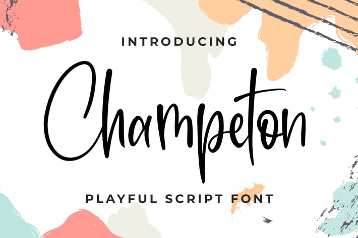Champeton - Playful Script Font