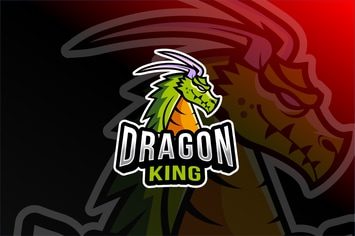Dragon King Esport Logo Template