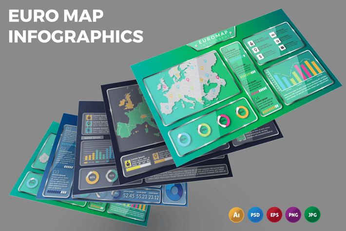 Euro Map – Infographics Design