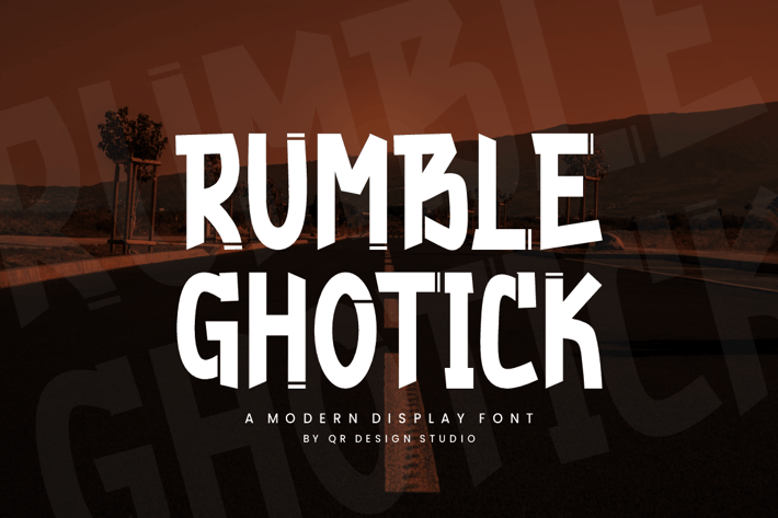Rumble Ghotick - Marker Font