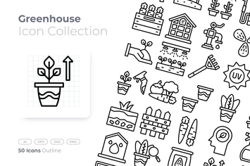 Greenhouse Outline Icon