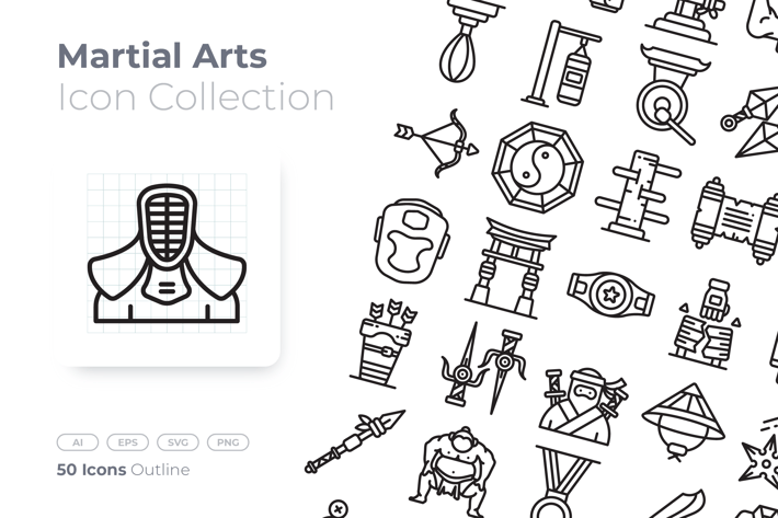 Martial Arts Outline Icon