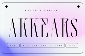 Akkears - Unique Serif Display