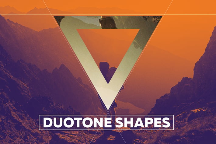 Duotone Geometric Shapes