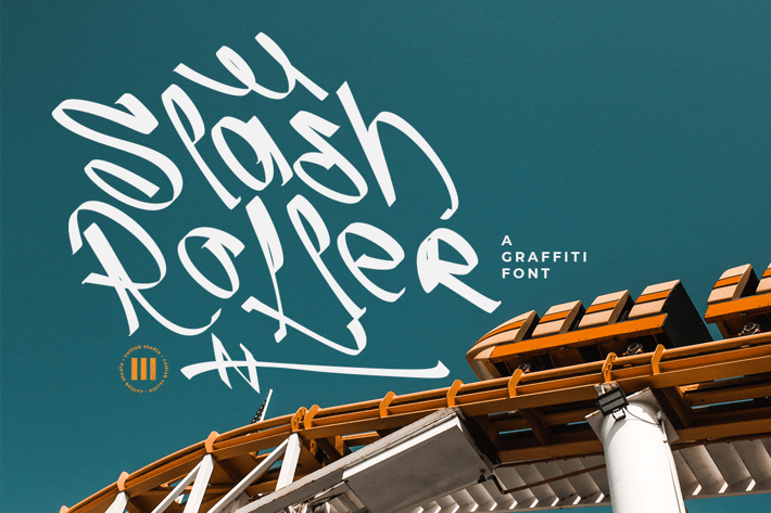 Slash Roller - A Graffiti Font