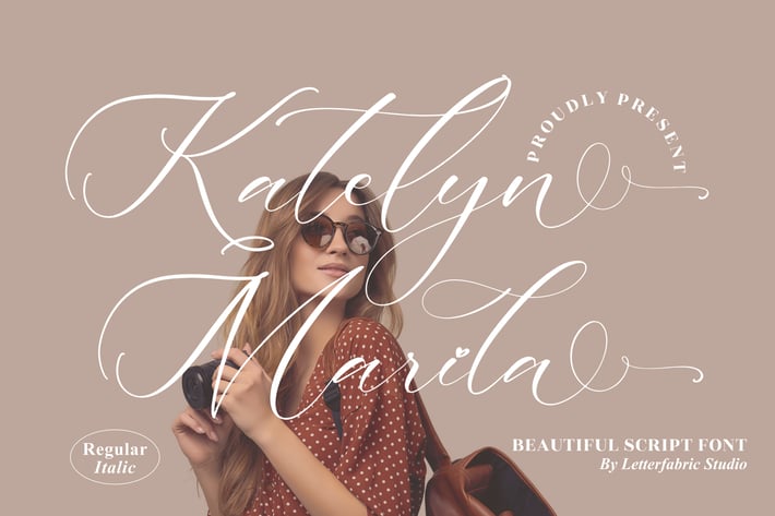Katelyn Marila  Beautiful Script Font