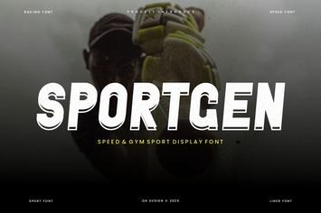 Sportgen - Gym Sport Display Font
