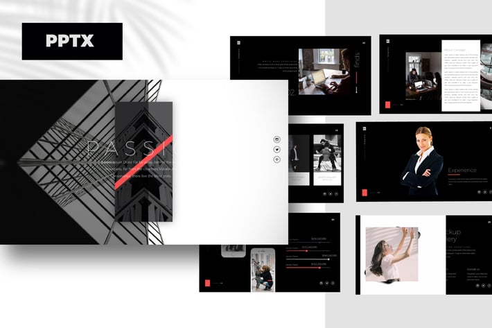 Passion Black Powerpoint