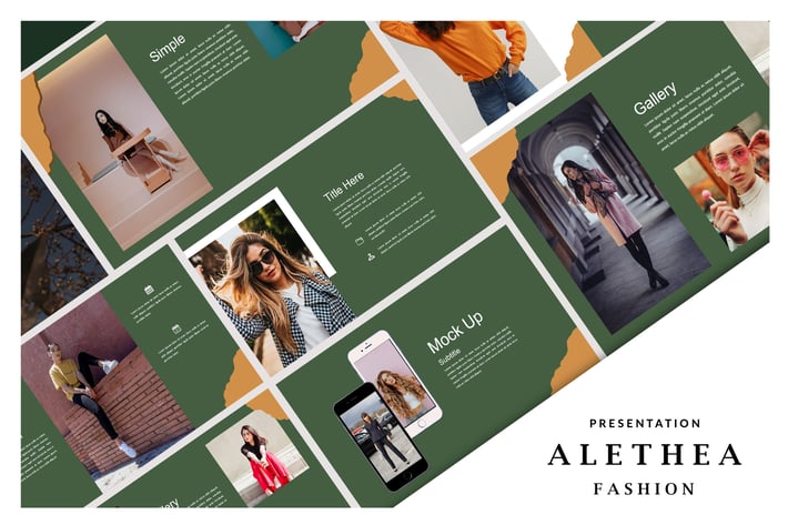 Alethea Fashionable Style - Powerpoint Template