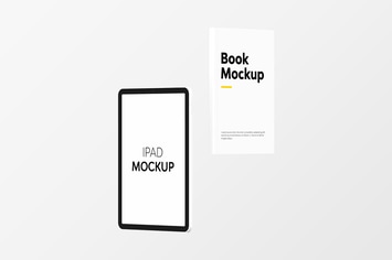 Book & iPad Mockup