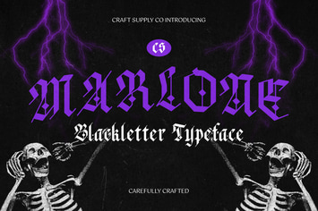 Marlone – Blackletter Font