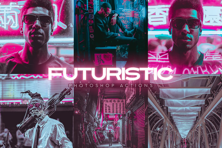 Futuristic Photoshop Actions