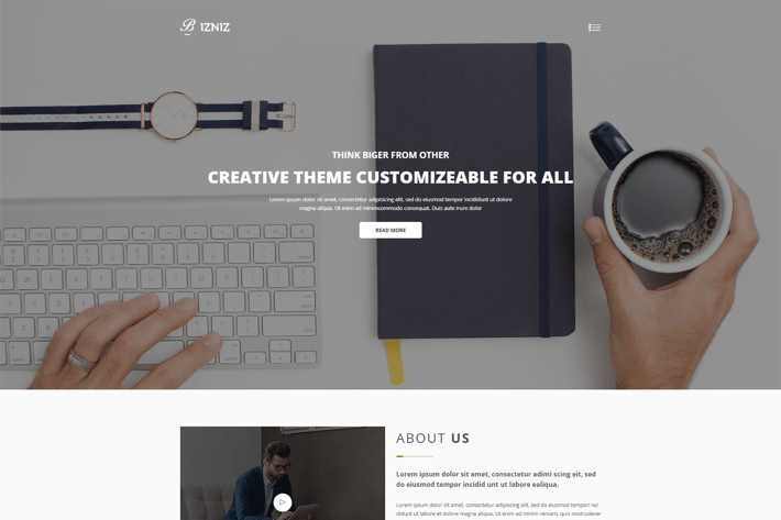 Bizniz – Creative Agency HTML Template