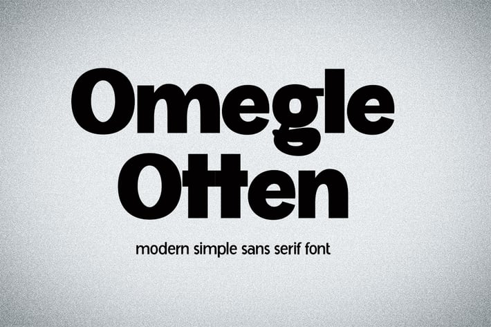 Omegle Otten - Modern Font