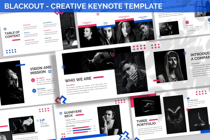 Blackout - Creative Keynote Template