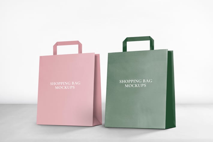 Editable psd shopping bag mockup