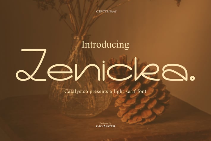 Zenicka Light Serif Font