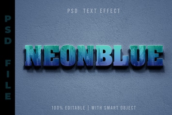 PSD Text Editable - Blue Reflection