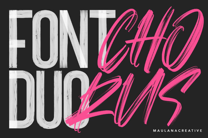 Chorus SVG Brush Font - Free Sans