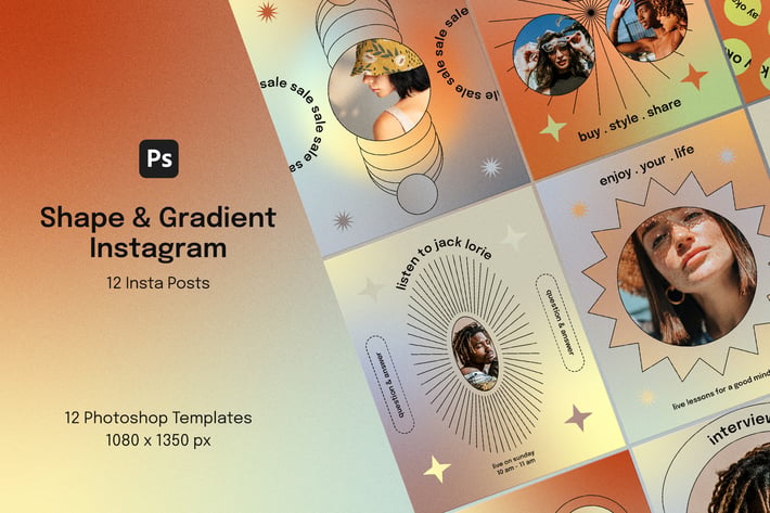 Shape & Gradient Instagram
