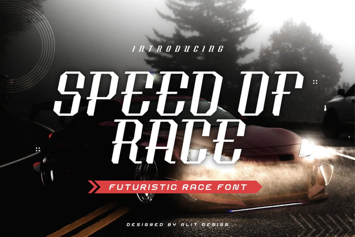 Speed of Race Typeface