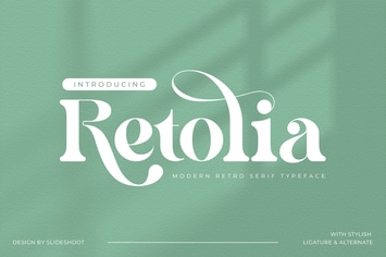 Retolia Retro Serif Font