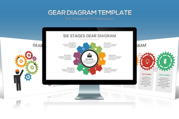 Gear Diagram Powerpoint Template