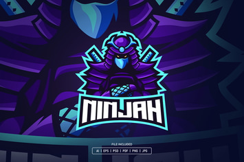 Purple ninja esport logo