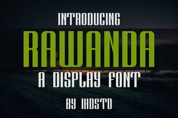 Rawanda a Display Font