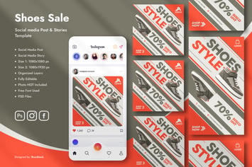 Classic Style Shoes Social Media Template