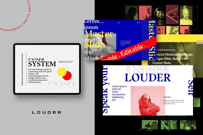 Louder - Urban Design Powerpoint Creative Slide