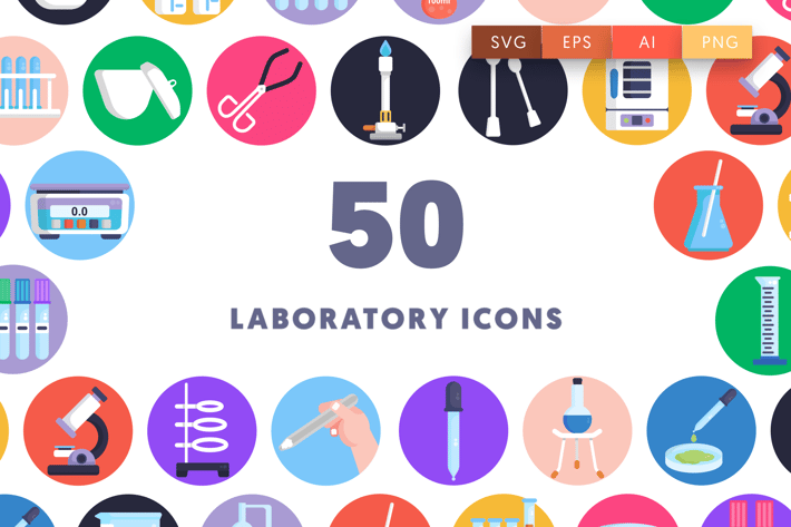 50 Laboratory Icons