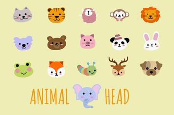 Animal Head Hand Drawn