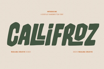 Callifroz Display Handwritten Font