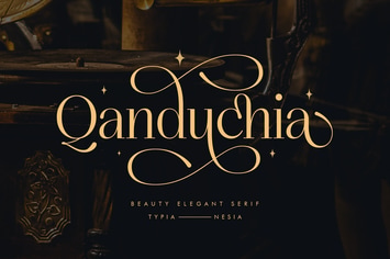 Qanduchia - Classy Elegant Beauty Swashes Serif