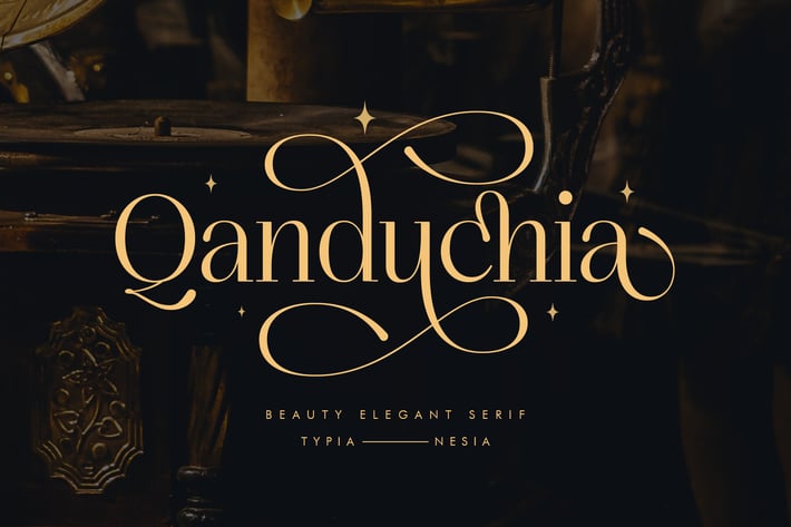 Qanduchia - Classy Elegant Beauty Swashes Serif