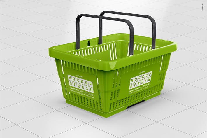Shopping Basket Branding Mockup