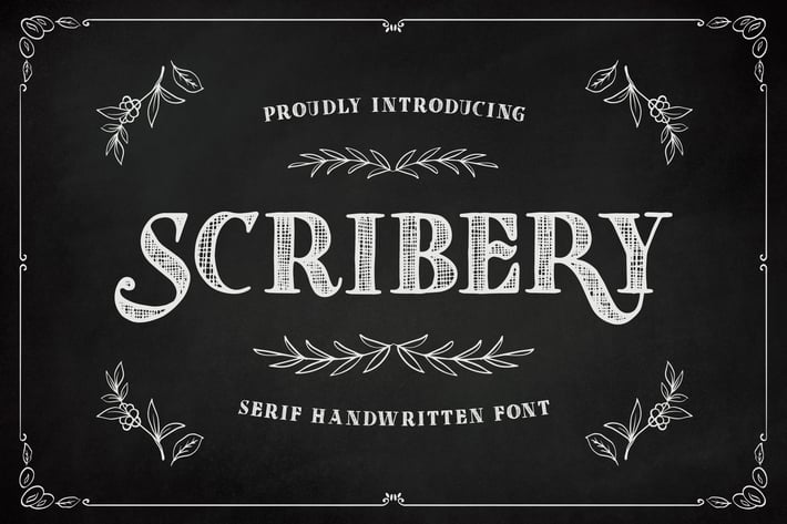 Scribery – Handwritten Serif Font