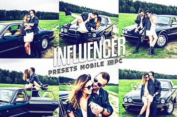 Influencer Lightroom presets Mobile & Desktop