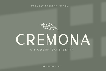 Cremona Minimal Sans Serif