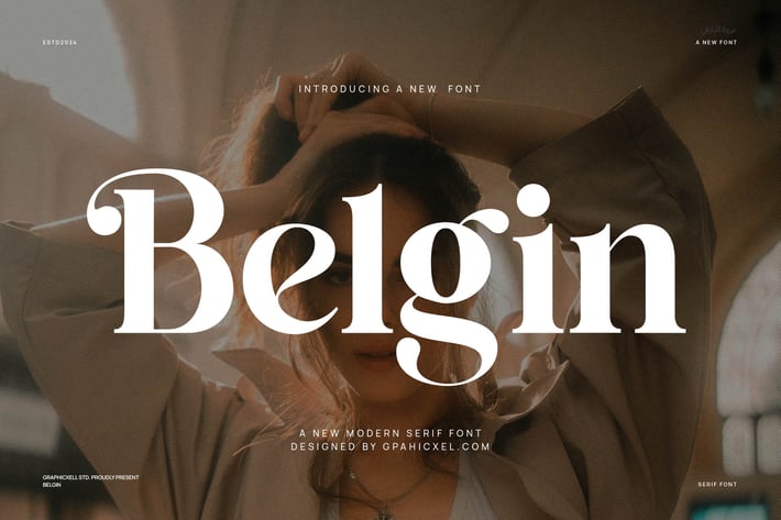 Belgin Elegant Ligature Typeface