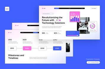 Gradient Blue Pink Modern UI UX Pitch Deck | 002