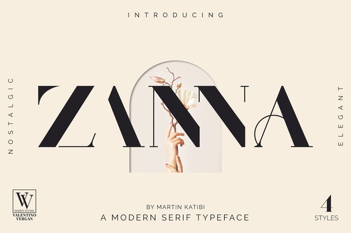 Zanna - Ligature Typeface