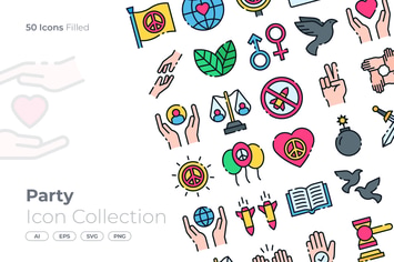 Peace Filled Icon