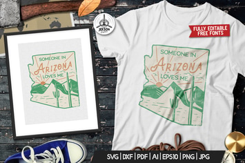 Arizona US State Camp Badge / Vintage Travel Logo