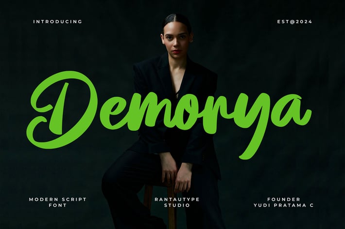 Demorya Bold Script Font
