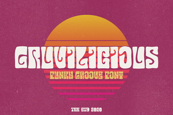 Gruvilicious - Retro Groovy Font